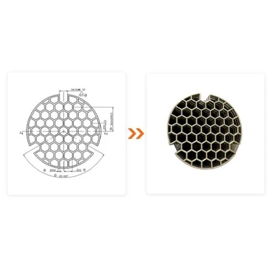 Build-für-Druckherstellung: Hitzebeständiges-Wabengitter zur Wärmespeicherung